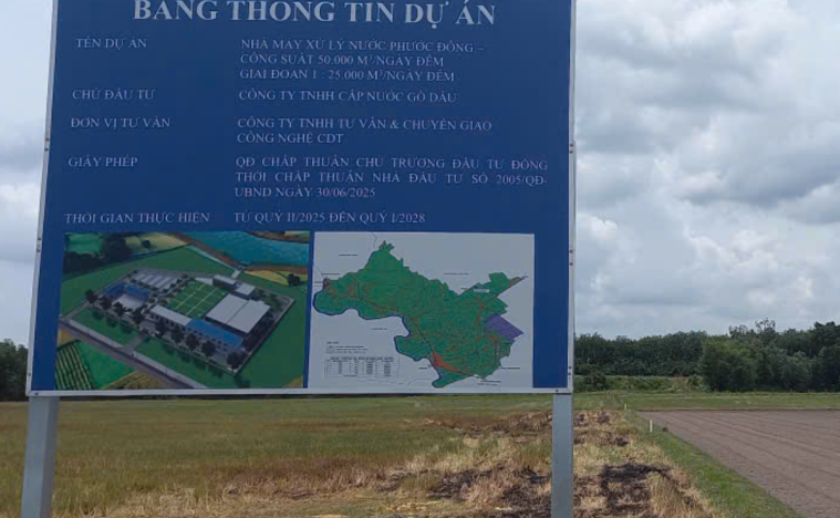 NHÀ MÁY NƯỚC PHƯỚC ĐÔNG, XÃ TRUÔNG MÍT, TÂY NINH
