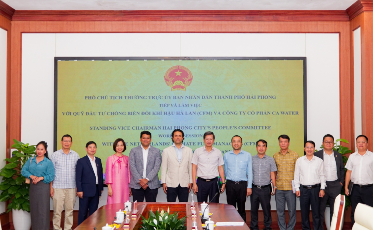 Đại diện CFM và CA Water thăm và làm việc với UBND Tp. Hải Phòng, UBND Phường Lê Ích Mộc và UBND Xã Việt Khê